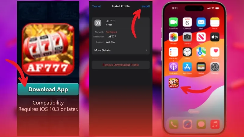 AF777 Install App iOS